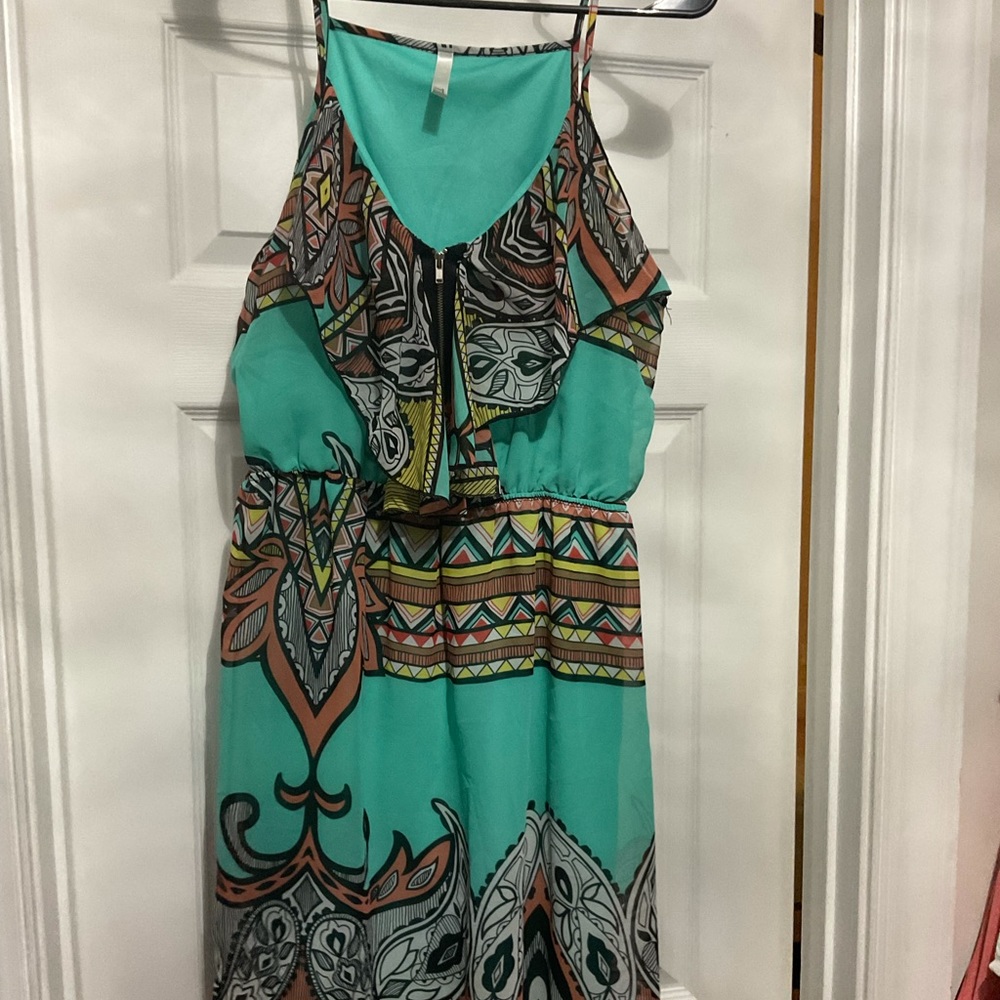 Zip front dress